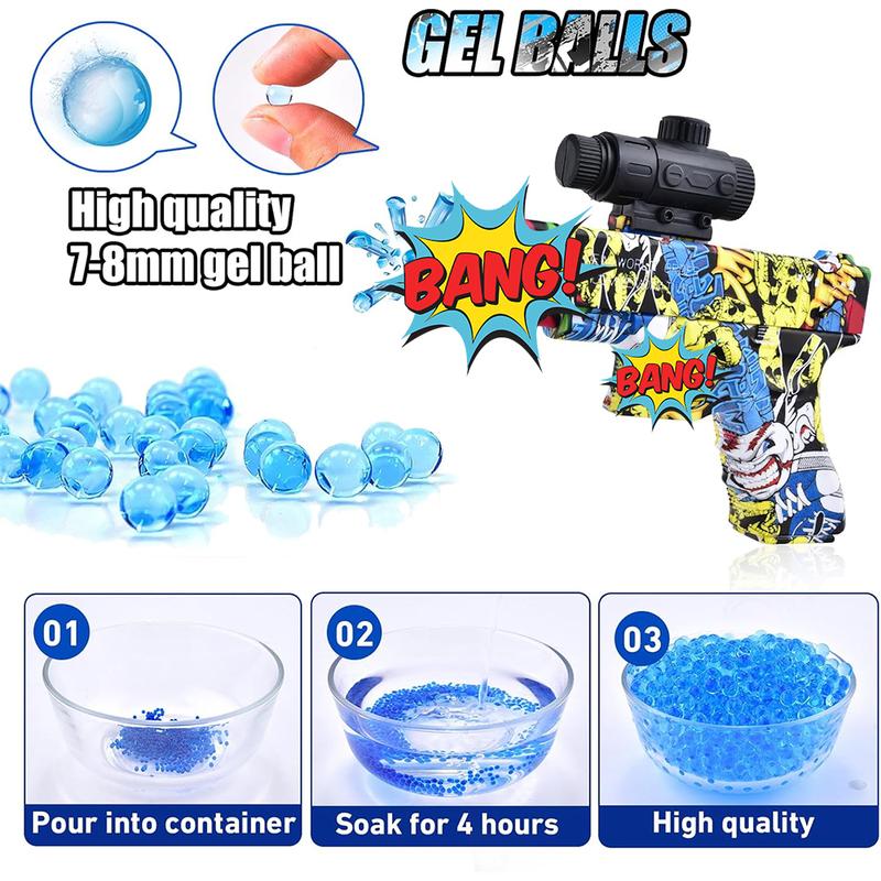 NEW CHRISTMAS SALE 51% 2 Packs Gel Ball Blaster Splat Orby Gu, Small Manual Gel Splatter Blaster, Outdoor Games for Adults, Fun Activities Gu Sh00ting Games, Birthday Ideas