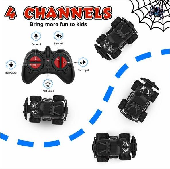 Mini off-road remote control drift car - Spider-Man model 1:43 children's remote control car, suitable for 4-8 years old, holiday gift birthday gift!