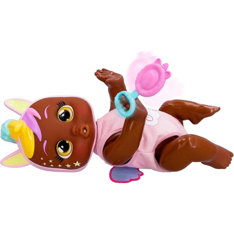 Cry Babies Crawling Miley - Crawling Baby Doll with 35 Realistic Baby Sounds, Girls & Kids Age 18M and Up, Multi