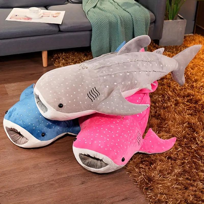 55cm 21.65in Cartoon Tricolor Whale Plush Pillow Perfect Birthday Gift Give Family And Friend ! Halloween Decor Thanksgiving Christmas Gift