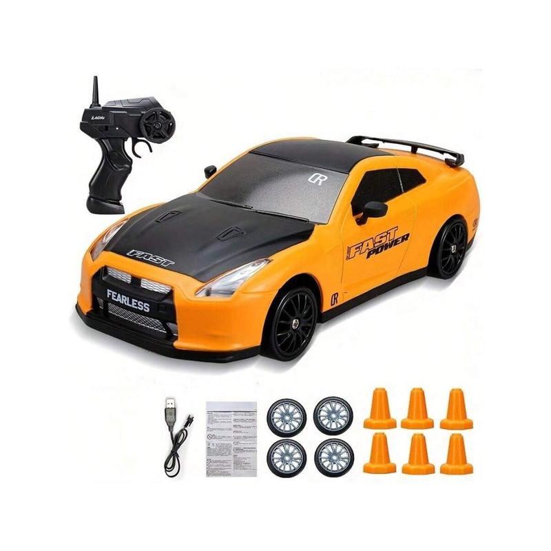 1: 24 Remote-Controlled Racing Car, 2.4G Mini Four-Wheel Drive Racing Car, High-Speed Toy Car, Up To 15mph, Aluminum Alloy Hood, ABS Shell, Replaceable Tires, Drift Resistant