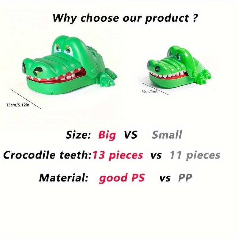 Alligator Teeth Game for Birthday, Bar Bat Mitzvah, Bachelor, Housewarming, Anniversary Parties - Plastic Crocodile Bite Finger Prank Toy for Interactive Multiplayer Fun, Ideal Christmas, Easter, Halloween, Summer, Fall Holiday Gift (Large Size)