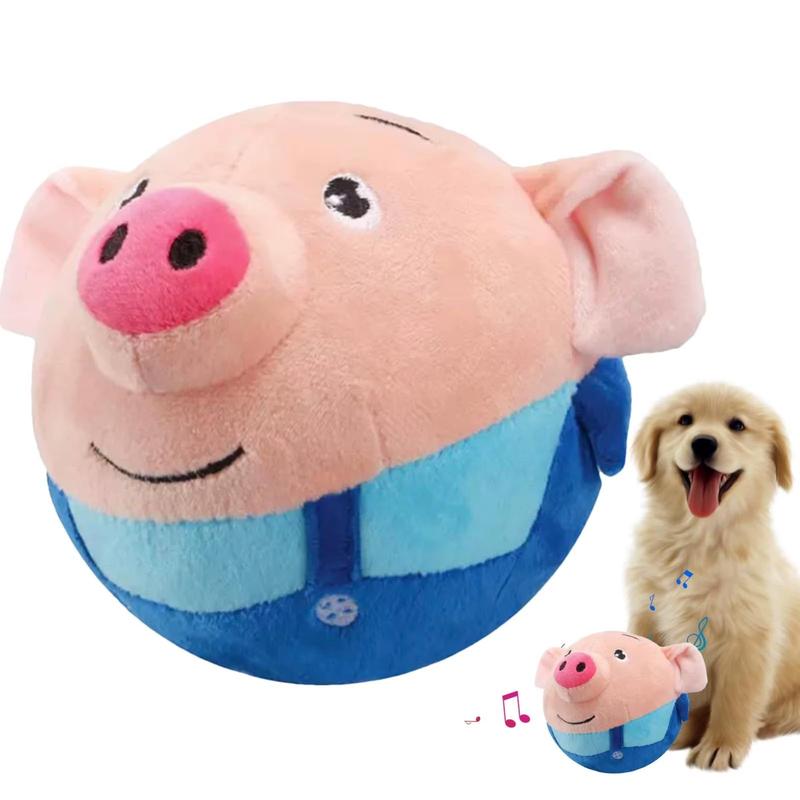 Active Moving Pet Plush Toy, Interactive Dog Toy, Talking Movable Dog Toy, Electronic Dog Toy, Bounce Boredom Toy for Cats & Dog