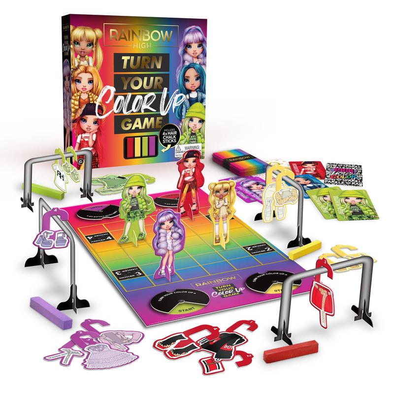 Rainbow High Turn Your Color Up Kids Board Game