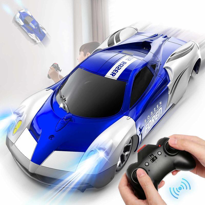 Good Quality USB Charge Remote-Controlled Wall-Climbing Car with Climbing and Floor Modes, Blue&Red