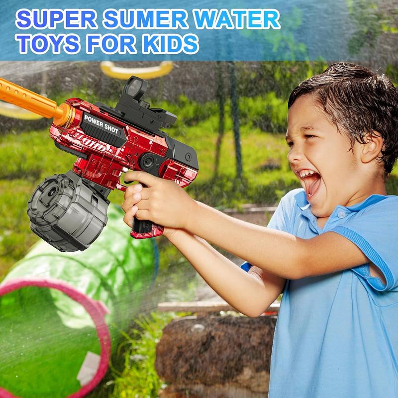 Electric Water Guns for Adults Kids, Full Auto Water Pistol with up to 26 Ft Long Range, Strongest Water Blaster IP67 Waterproof, Squirt Gun for Kids Ages 8-12 Outdoor Beach Party