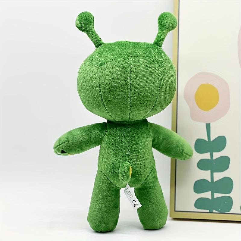 34cm 13.39inch Green Alien Plush Pillow, Halloween Decor Thanksgiving Christmas Gifts Soft Cuddly Companion For Indoor Room Decor