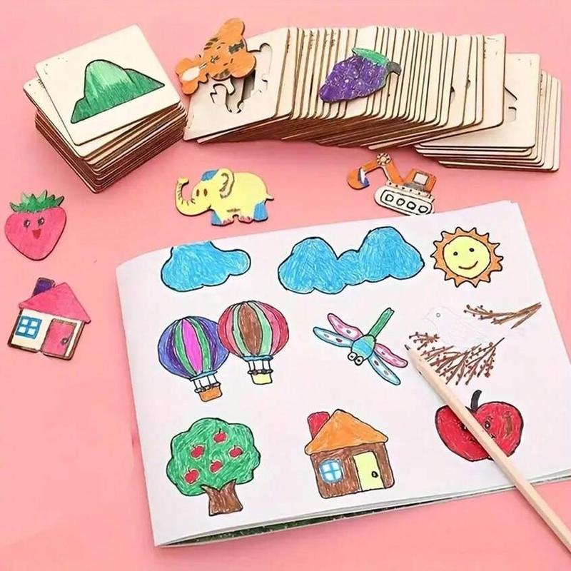 20pcs Painting board toy set for coloring, puzzles, art and handicrafts combines multiple ways of playing such as painting, coloring and doing puzzles in one. It helps children improve their practical abilities and artistic creativity