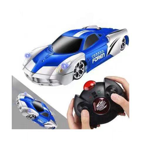 Good Quality USB Charge Remote-Controlled Wall-Climbing Car with Climbing and Floor Modes, Blue&Red