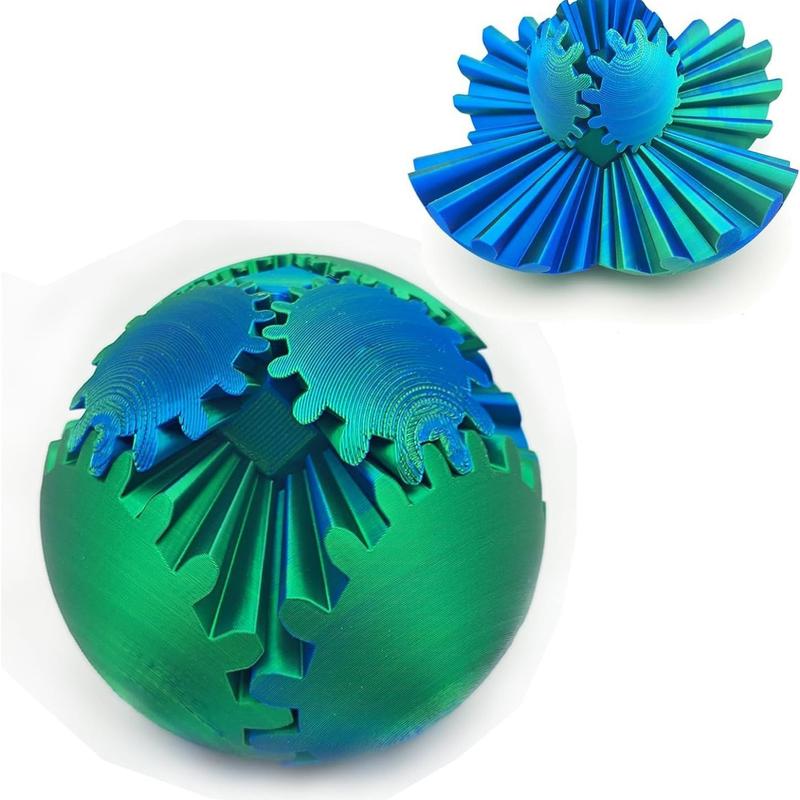 Feel the Thrill of the 3D Printed Gear Ball Spin Bal - A Unique Collectible that Will Leave You Spinning