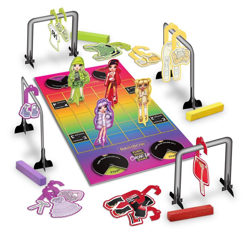 Rainbow High Turn Your Color Up Kids Board Game