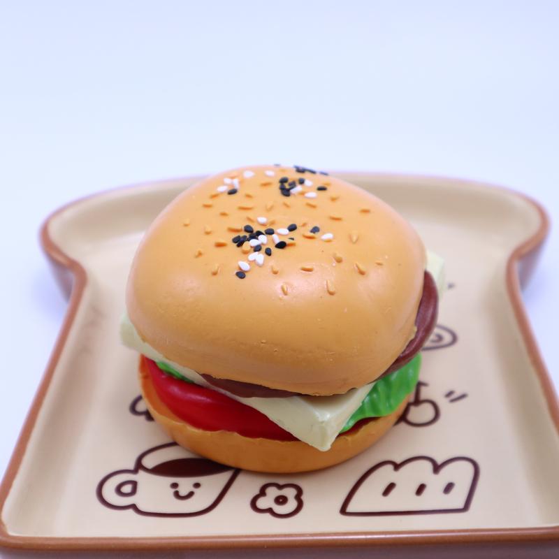 DIY Crafts, Burger Simulation Stress Relief Toys Handmade Cat's taba squishy