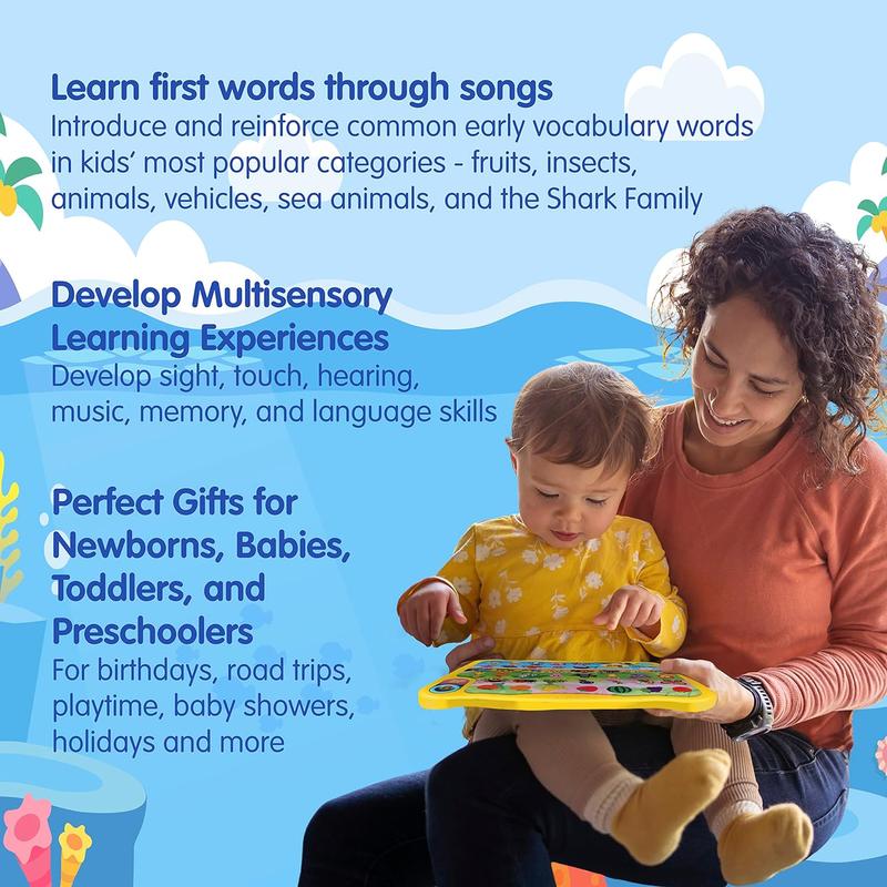 Baby Shark First Sing & Learn Pad Toys, Interactive Learning Toys For Toddlers 1-3