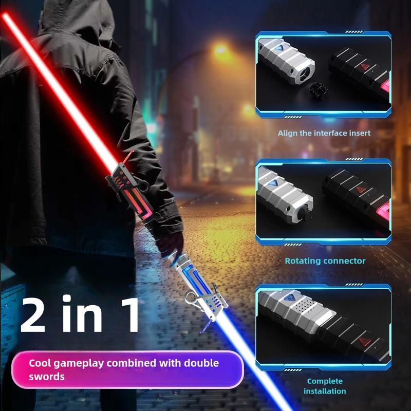 Versatile Light saber for Kids and Adults, 28-Inch Extendable Design with 7 Color Changing Modes and Built-in Sound for Realistic Combat Experience