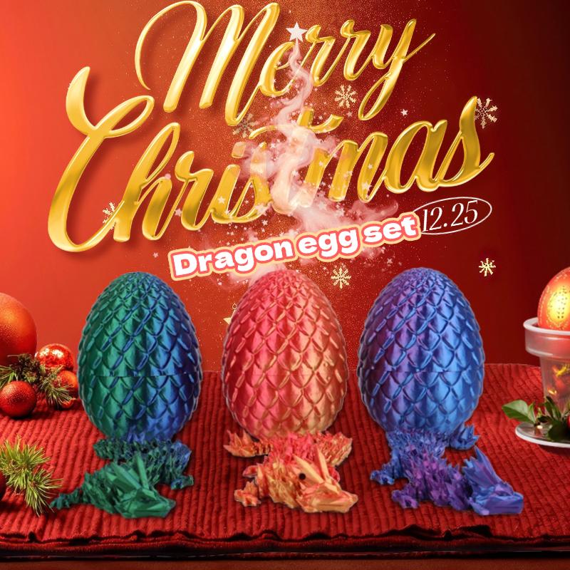 3D  toy dragon egg Buy One Get Two Free 3D Printed Dragon, Articulated Dragon, Crystal Dragon, Dragon Toy, Home Office Decoration Executive Desk Toy Christmas Gift fidget toy