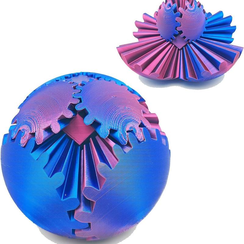 Feel the Thrill of the 3D Printed Gear Ball Spin Bal - A Unique Collectible that Will Leave You Spinning