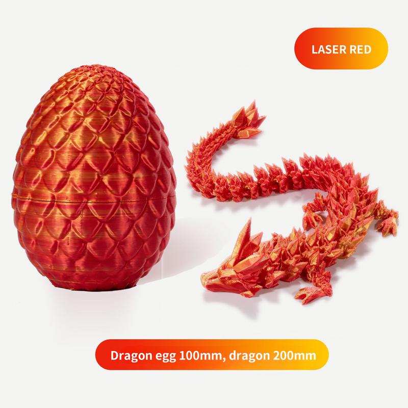 3D  toy dragon egg Buy One Get Two Free 3D Printed Dragon, Articulated Dragon, Crystal Dragon, Dragon Toy, Home Office Decoration Executive Desk Toy Christmas Gift fidget toy