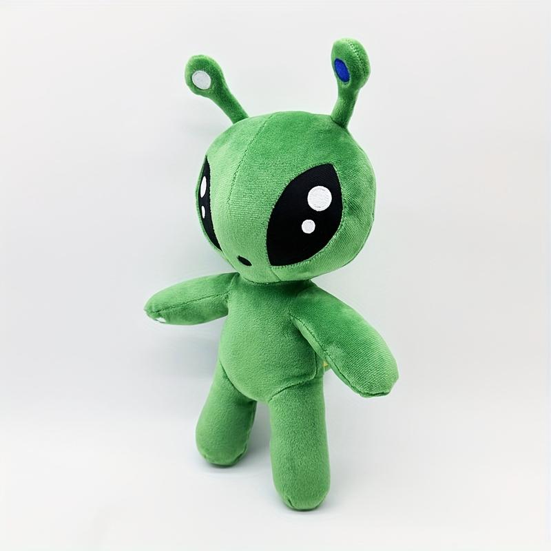 34cm 13.39inch Green Alien Plush Pillow, Halloween Decor Thanksgiving Christmas Gifts Soft Cuddly Companion For Indoor Room Decor