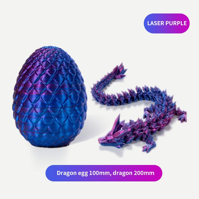 3D  toy dragon egg Buy One Get Two Free 3D Printed Dragon, Articulated Dragon, Crystal Dragon, Dragon Toy, Home Office Decoration Executive Desk Toy Christmas Gift fidget toy