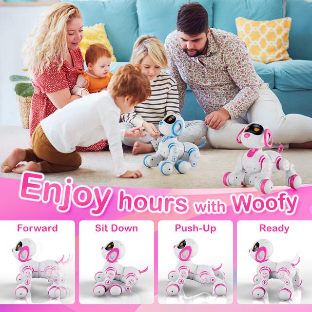 Contixo Smart Puppy, Kids & Toddlers Ages 3-8, Interactive Learning Robot Dog Toy, Remote Control, Lights & Sounds, Boys & Girls Gesture Sensing remote control