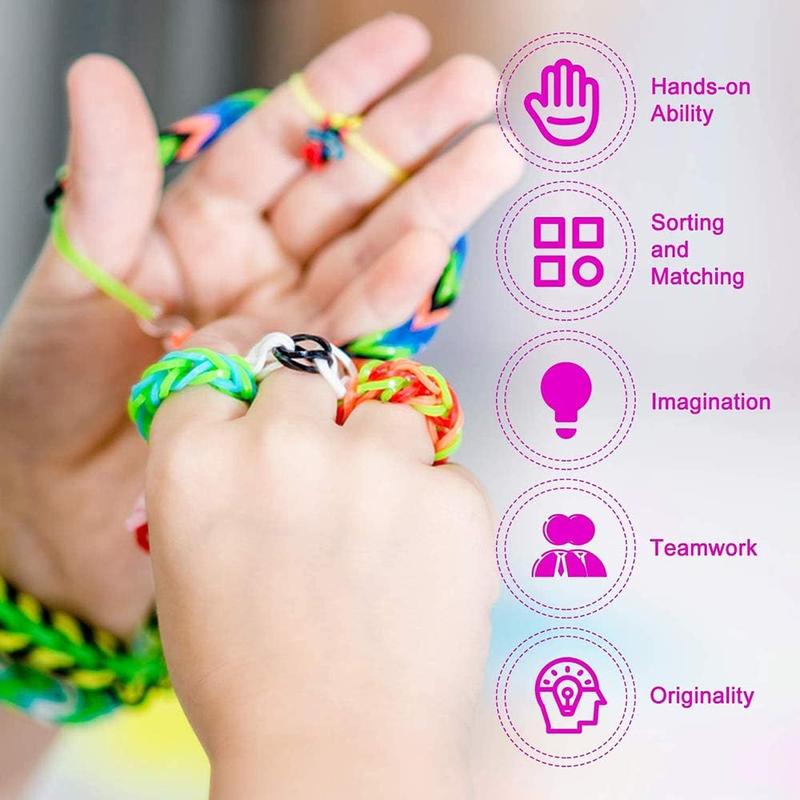 15000+ Loom Rubber Band Refill Kit in 31 Colors, Bracelet Making Kit for Kids Weaving DIY Crafting Gift,