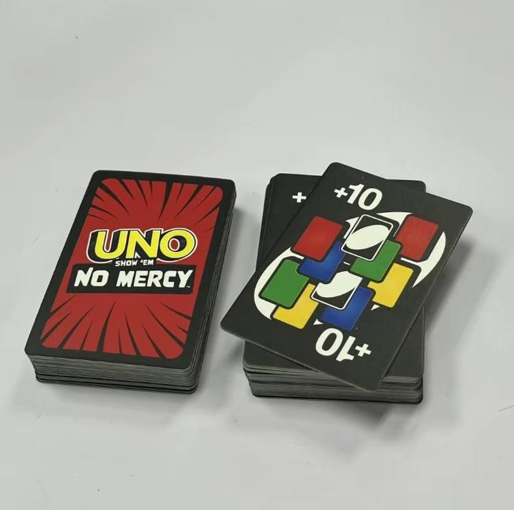 UNO No Mercy Plus 192 Card Game, Upgrade for Childrent and Adults, Hight Quality Hard Card,  Top Card Game in 2024