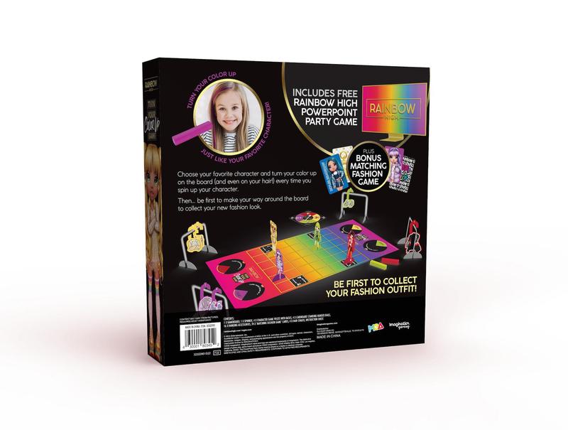 Rainbow High Turn Your Color Up Kids Board Game