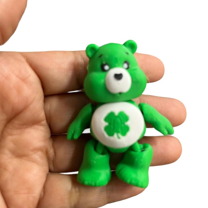 3D printed multicolored articulated mini Care bears figurines done in PLA plastic great for decoration Decorative set No 1 Blue Building Statues & Figurines smiskifigurines