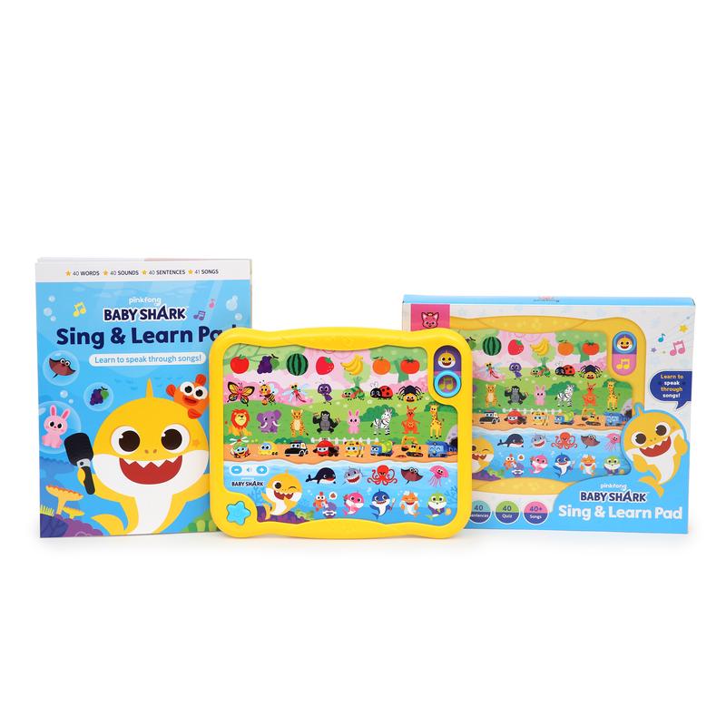 Baby Shark First Sing & Learn Pad Toys, Interactive Learning Toys For Toddlers 1-3