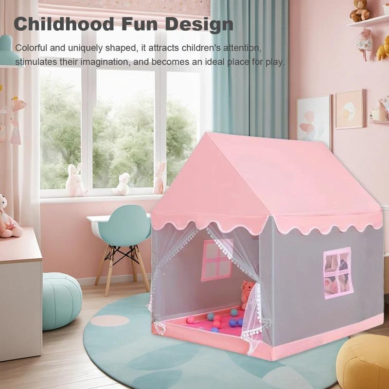 Kids Tent Playhouse Tent Kids Play Tent for Boys Girls with Windows Play House for Indoor Outdoor Game Party Birthday Gifts