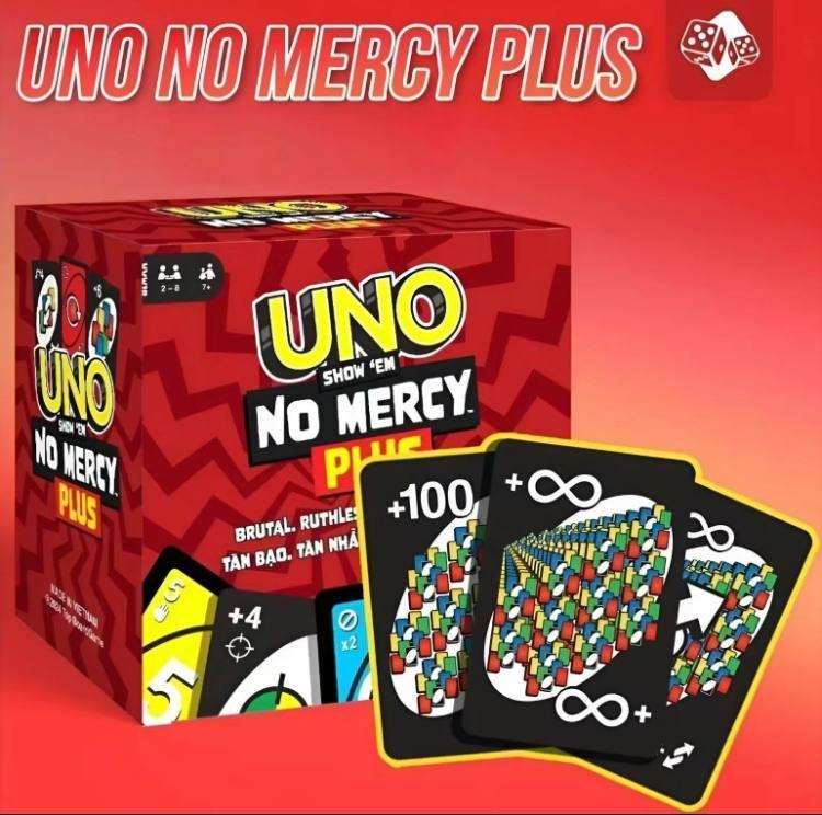 UNO No Mercy Plus 192 Card Game, Upgrade for Childrent and Adults, Hight Quality Hard Card,  Top Card Game in 2024