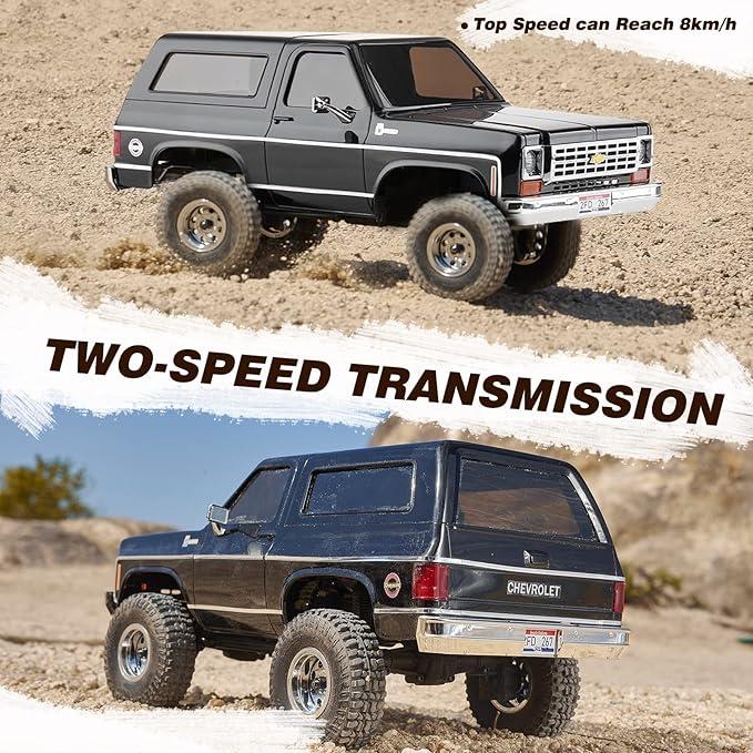 FMS 1 24 RC Crawler  Chevy K5 Blazer RC Car FCX24 RTR RC Pickup Truck SUV 4WD 2.4GHz 3CH Hobby RC Model 8km h Mini Car Off-Road Remote Control Car