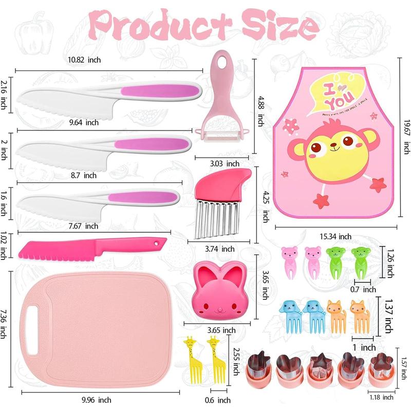 Kitchenware set gift for boys and girls, kitchenware set for kids for real cooking