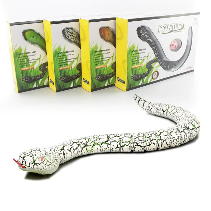 Remote Control Snake Toy RC&Robot Electric Snake Toy Fast Moving of Fake Rattlesnake Christmas Halloween Toys Party Favor Gifts Joke Prank for Kids Boys