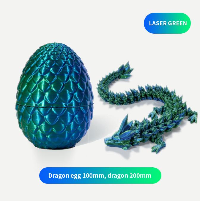 3D  toy dragon egg Buy One Get Two Free 3D Printed Dragon, Articulated Dragon, Crystal Dragon, Dragon Toy, Home Office Decoration Executive Desk Toy Christmas Gift fidget toy