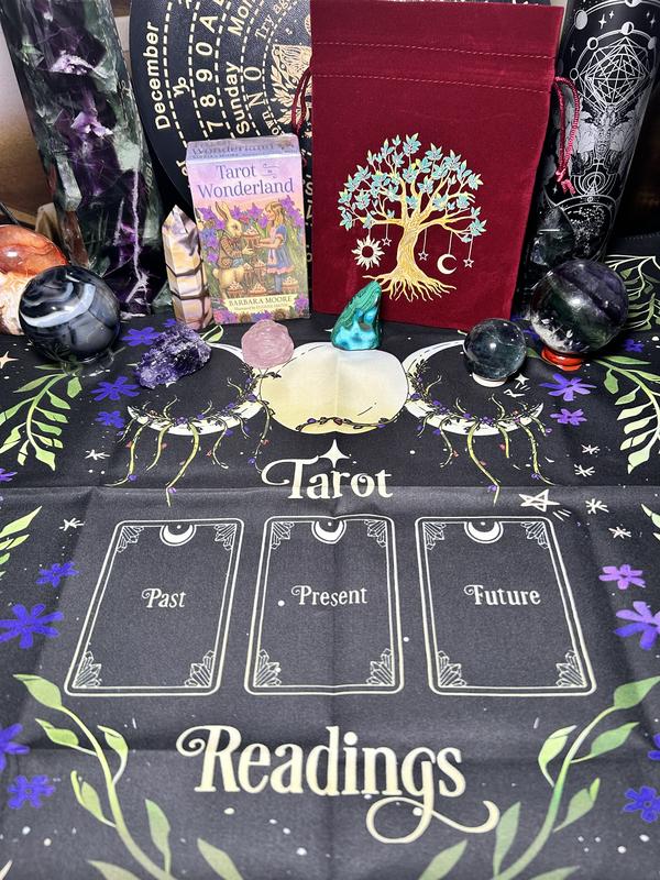 Complete Tarot Kit  Tarot cards with bag and tarot cloth  Complete Kit Beginners, Travel Kit