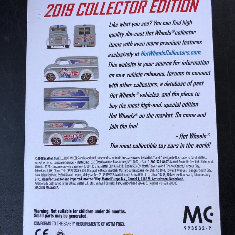 Hot Wheels Dairy Delivery Vehicle, 2019 Zamac Collector's Edition New scale 1:64 diecast