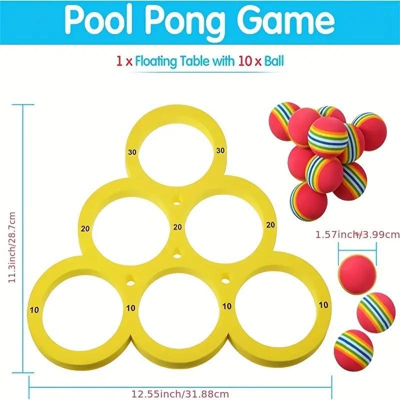 Fun Floating Pool Toss Game Props, 1 Set Durable Water Sports Equipment for Universal Use, Lightweight and Easy To Play, Throwing Game Ring