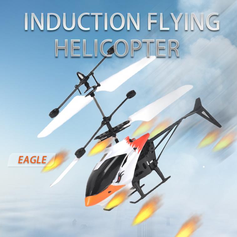 2 in 1 Remote Control Helicopter toys for Aircraft USB Rechargeable Infrared Induction boys Toy External Sensor Upgraded portable RC Helicopter Drone Toy Video Games BPA Free mini nano