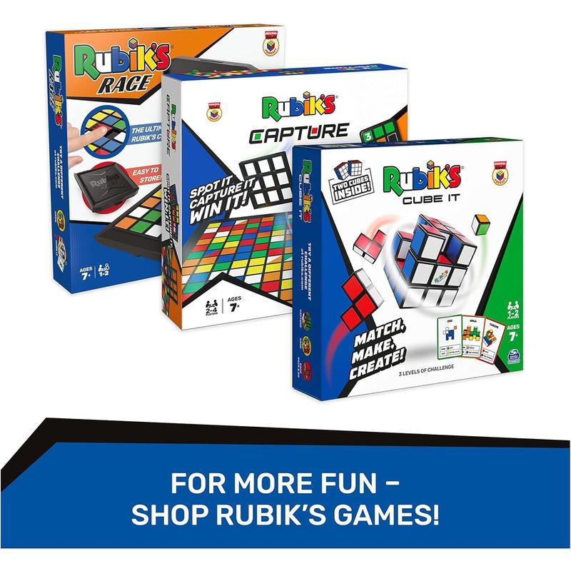 Rubik’s, Tiled Trio Bundle 2x2 Mini 3x3 Cube 4x4 Master 3D Puzzle Game Stress Relief Fidget Toy Travel Gift Set, for Adults & Kids Ages 8 and up