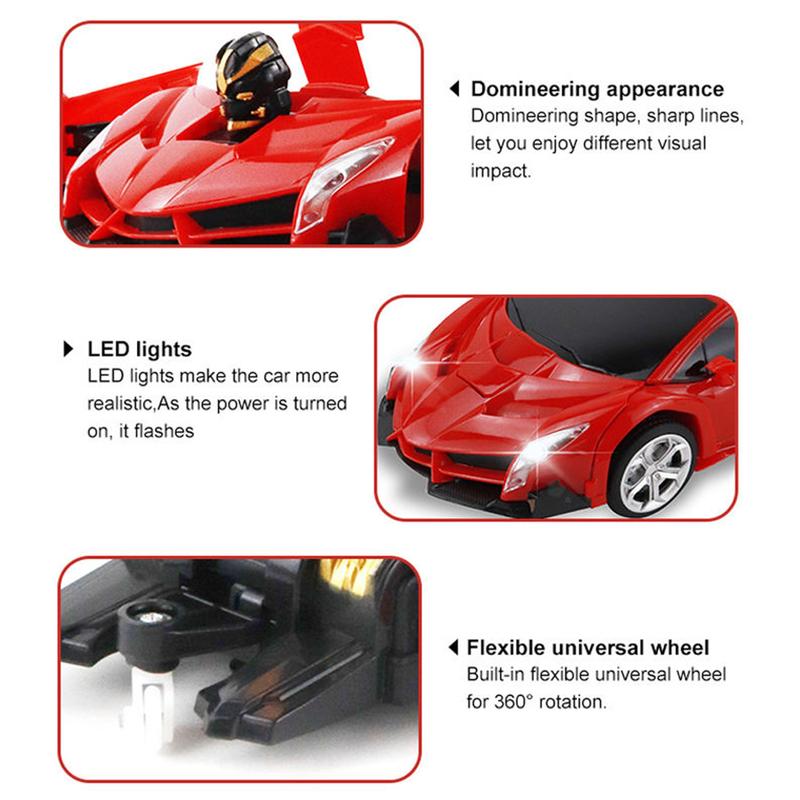 Remote Control Car, 1 Set Transform Robot RC Car, One-button Deformation & 360 Degree Rotating Drifting Car, Electric Toy Car for Boys & Girls