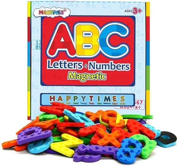 Magnetic Letters and Numbers for Classroom Educating Kids in Fun -Educational Alphabet Refrigerator Magnets Building Preschool Toddler Spelling and Learning Rfidge Magnets-112 Pieces