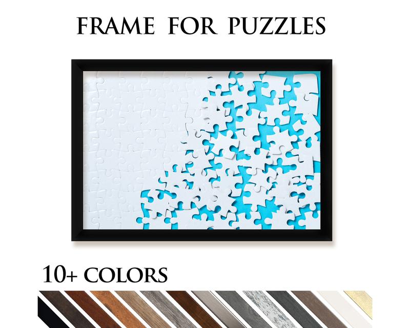 Frame for Puzzles - Eco-friendly Composite Wood Puzzle Frame with Plexiglass | Display Your Jigsaw Puzzle With Style