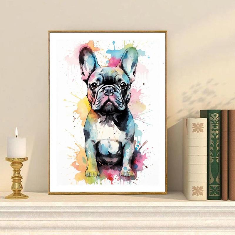 Dog Pattern DIY Diamond Arts Colorful Painting Kit without Frame, 5D Diamond Arts Colorful Painting Kit for Home Bedroom Living Room Decoration