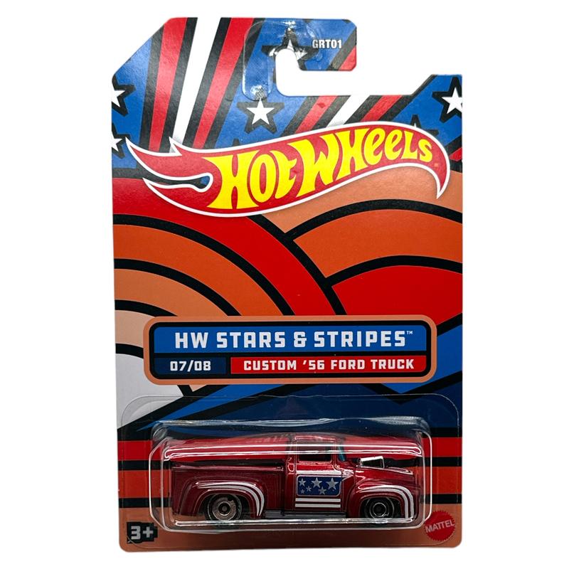 Hot Wheels Stars & Stripes 2022 Collection Diecast Models - 8 Classic & Modern Cars