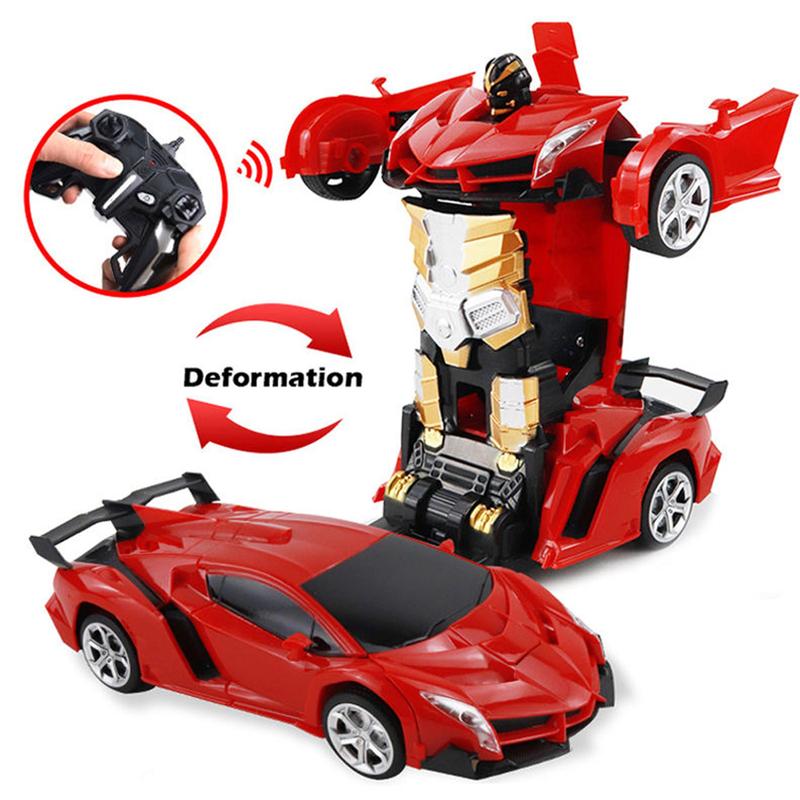 Remote Control Car, 1 Set Transform Robot RC Car, One-button Deformation & 360 Degree Rotating Drifting Car, Electric Toy Car for Boys & Girls