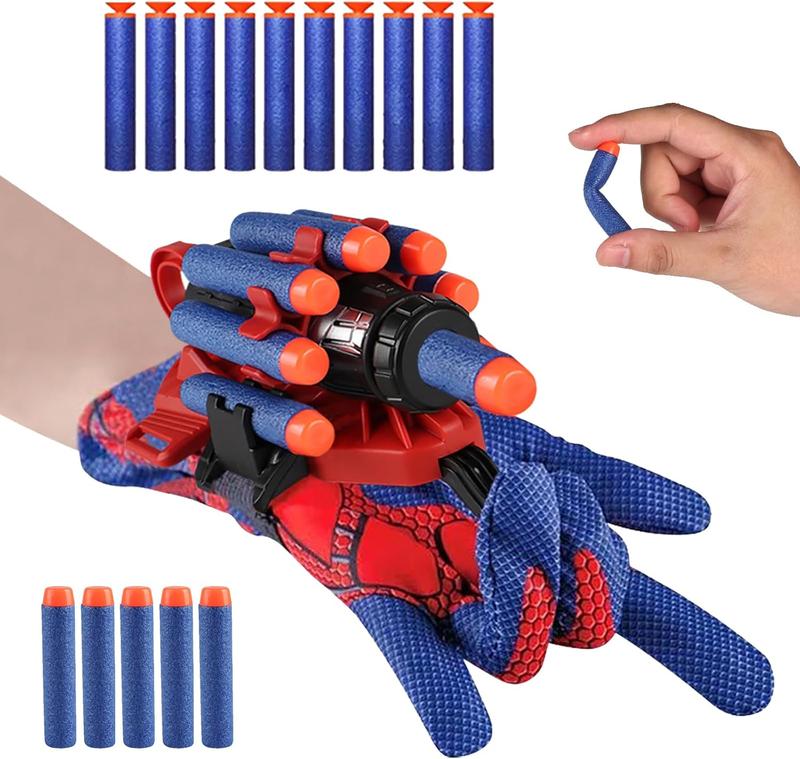 Spider Web Shooter, Spider Web Gloves,Children Educational Toys, Superhero Wrist Launcher Toy, Spider Gloves Man Cosplay Gift for Kids