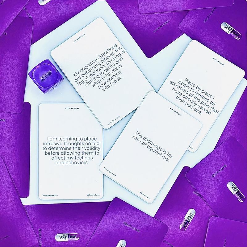 Self-Love Card Game Educational - 60 Cognitive Behavioral Science Cards for Self-Discovery, Affirmations and Self-Improvement