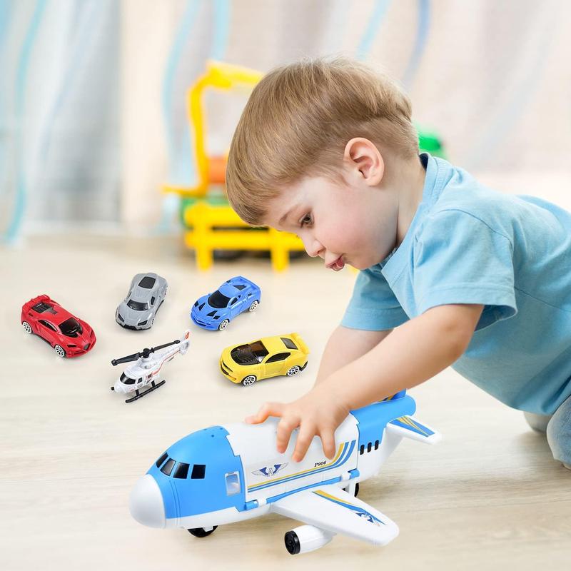 Transport Cargo Airplane Car Toy Play Set for 3+ Years Old Boys and Girls