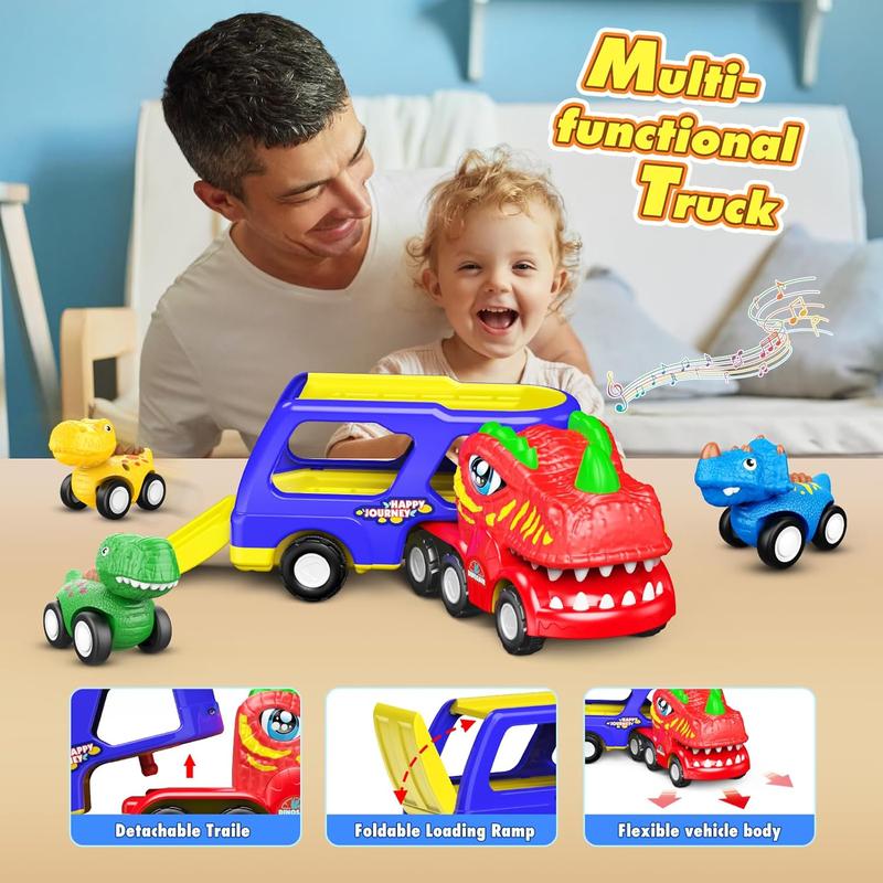 Toddler Toys 2-3, Dinosaur Play Sets for Kids 3-5 Remote Control Car for Toddlers 1-3 Toddler Car Toys with Light & Music Dinosaur Toys for Kids 2-4 for Kids 3-5